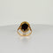 Bague Bague en or jaune avec grenat ovale facetté de 2,5 carats 58 Facettes 2501001
