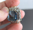 Broche Broche or blanc, aigue marine et diamants 58 Facettes