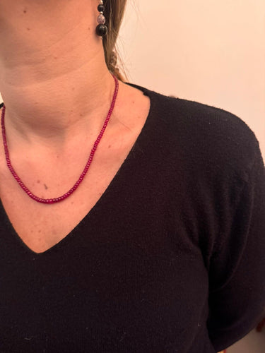 Collier collier en rubis 58 Facettes