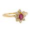 Bague 58 Bague Pompadour Or jaune Saphir rose 58 Facettes 3241062CN