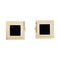 Boutons de manchette Boutons de manchette Bulgari "Quadrato" or jaune, onyx. 58 Facettes 33686