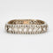 Bracelet Bracelet ruban en or blanc pavé de diamants 58 Facettes