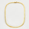 Collier Collier Or Jaune Maille Gourmette Plate 58 Facettes
