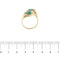 Bague 58 Bague contraire avec émeraudes et diamants 58 Facettes 26976