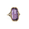 Bague 53.5 Bague vintage Art Déco en or blanc et améthyste 58 Facettes G14135