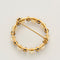 Broche Broche couronne or jaune, perles et saphirs 58 Facettes CHAL01993