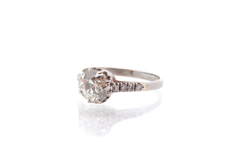 Bague 50 Bague vintage diamants en platine 58 Facettes 25768