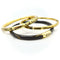 Bracelet SOHO 18K GOLD ENAMEL Golden Calligraphic Stripe Bangle Bracelet 58 Facettes