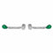 Boucles d'oreilles Boucles d'oreilles Puces Or blanc Emeraude 58 Facettes 3160684RV