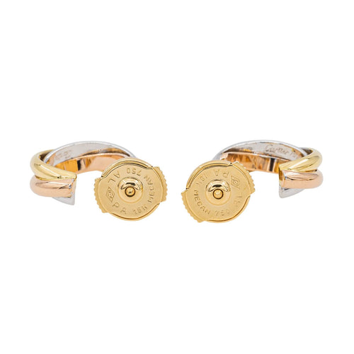 Boucles d'oreilles Cartier Boucles d'oreilles Créoles Trinity Or jaune 58 Facettes 2971282CN
