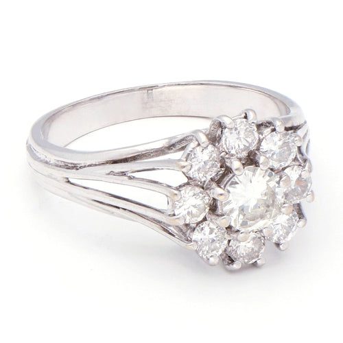 Bague 54.5 Bague Cluster en or blanc et diamants 58 Facettes 4A287E0BF22C4440AFDC666DB4E33D0C