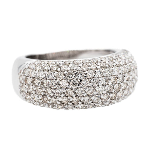 Bague 55 Bague Or blanc Diamant 58 Facettes 2999383CN