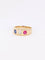 Bague 51 Bague jonc diamant saphir rubis 58 Facettes J136