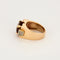 Bague 58 Bague chevalière or jaune et gris, diamants et citrine 58 Facettes ALE42294