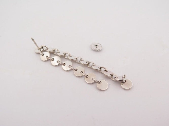 Boucles d'oreilles boucles d'oreilles HERMES es confettis argent massif 58 Facettes 259936