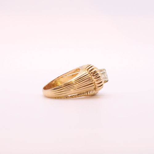 Bague 56 Bague Tank Tourbillon Diamant or jaune 58 Facettes