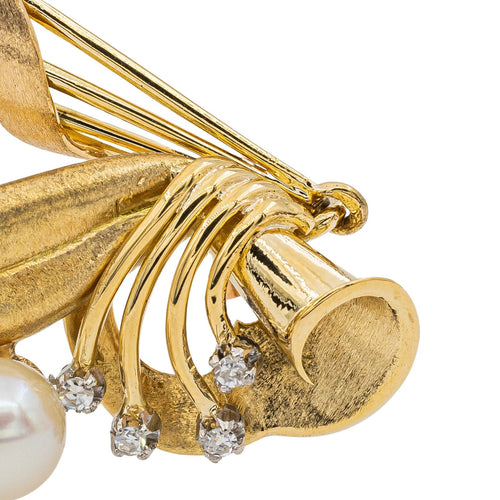 Boucles d'oreilles Boucles d'oreilles Pendantes Or jaune Perle de culture 58 Facettes 3132896RV