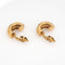 Boucles d'oreilles Boucles d'oreilles créoles vintage Tiffany & Co côtelées 19 mm en or jaune 14 carats, bijoux signés 58 Facettes G13965