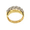 Bague 61 Bague 2 anneaux dorés 58 Facettes 21797