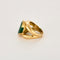 Bague 53 Bague or jaune et émeraude 58 Facettes GU286