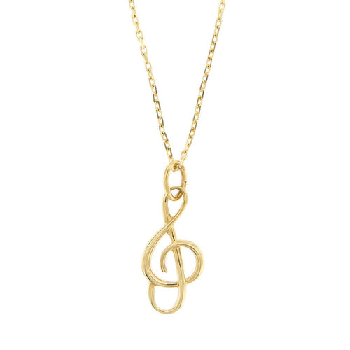 Collier Collier "clé de sol" Or jaune 58 Facettes 26895