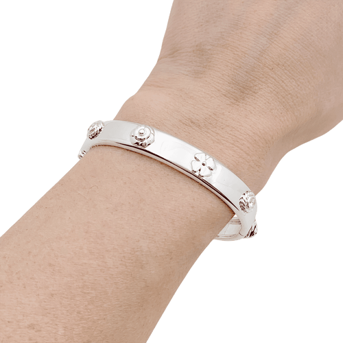 Bracelet Chanel "Trois Symboles" or blanc, diamants. 58 Facettes 34217
