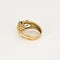 Bague 60 Bague or jaune et gris, diamants 58 Facettes FOU1150