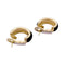 Boucles d'oreilles Boucles d'oreilles Boucheron, "Les Plurielles", en or jaune, diamants, bois d'amourette. 58 Facettes 32822