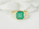 Bague 52.5 Bague en or jaune, émeraude et diamants 58 Facettes 33540