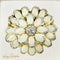 Bague 60.5 Bague fleur impressionnante en or 14 carats ornée d'opales lumineuses 58 Facettes 2572