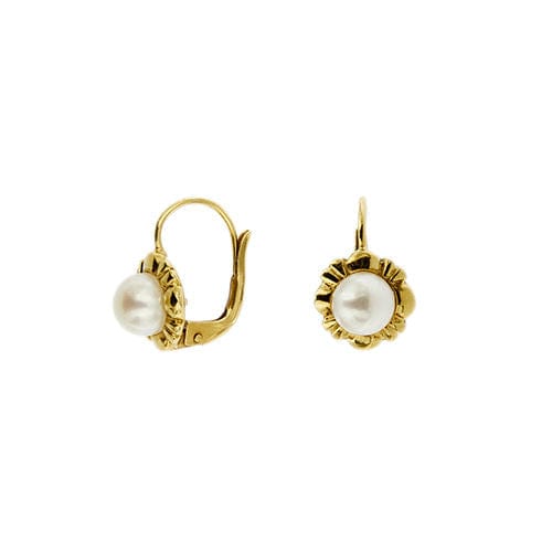 Boucles d'oreilles Boucles d'oreilles fleurs avec perles 58 Facettes 38383