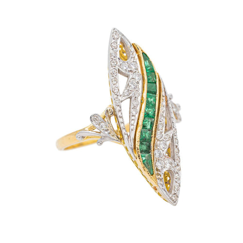 Bague 55.5 Bague Marquise Or jaune Diamant 58 Facettes 3655098CN