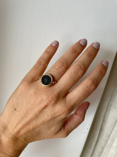 Bague Bulgari Monete Ancient Coin Gold Flip Ring 58 Facettes