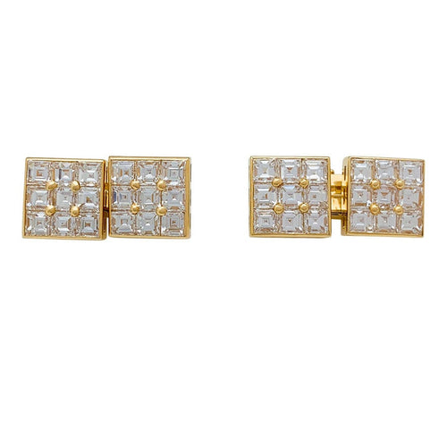 Boutons de manchette Boutons de manchette Boucheron en or jaune, diamants. 58 Facettes 31095