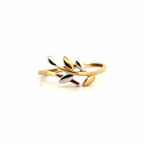 Bague 52 Bague Lierre Or jaune & Blanc 58 Facettes 64-GS35990