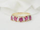 Bague 57 Bague en or jaune, rubis et diamants 58 Facettes 33537