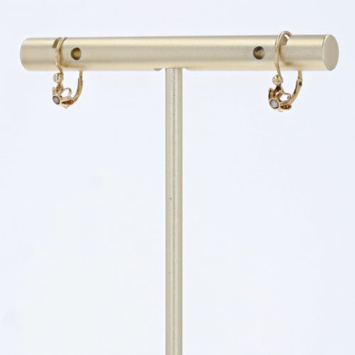 Boucles d'oreilles Fines dormeuses anciennes perle fine 58 Facettes 20-360