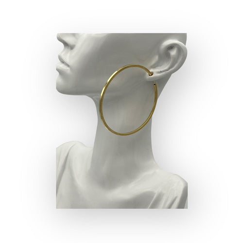 Boucles d'oreilles Grandes créoles or jaune 58 Facettes 149054862
