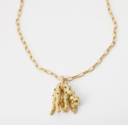Collier Chaîne panthère 58 Facettes