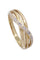 Bague 56 Bague moderne entrelacée diamants 58 Facettes 088421