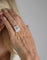 Bague Bague en platine de style Art Déco avec diamants 58 Facettes Q26B
