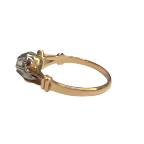 Bague BAGUE ART DÉCO, ÉPOQUE 1930-1935, OR 18 carats ET PLATINE AVEC DIAMANTS 58 Facettes DMAR7