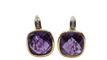 Boucles d'oreilles Boucles d'oreilles en deux ors, améthyste et diamants 58 Facettes 30489