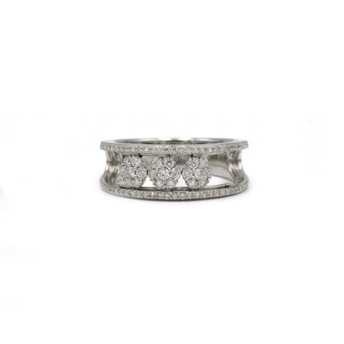 Bague 54 MESSIKA - Bague à fleurs Move 58 Facettes 240163R