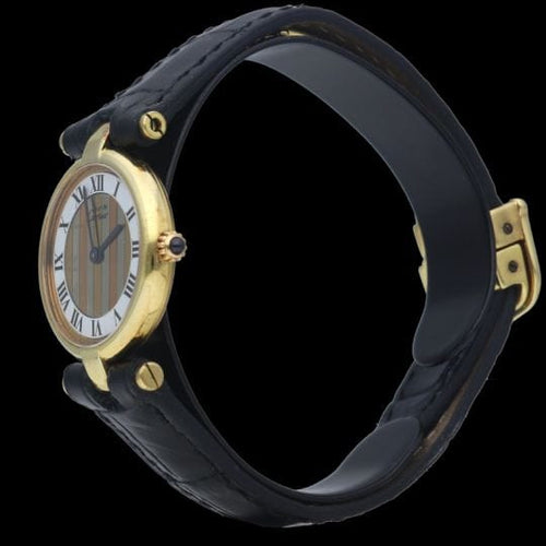 Montre Cartier Montre Must De Cartier Vermeil 58 Facettes MT43760