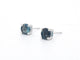 Boucles d'oreilles en or blanc avec topaze