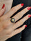 Bague 56 BAGUE ART DÉCO SAPHIRS BLEUS ET BLANCS 58 Facettes 087311