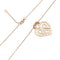 Collier Collier Poiray, "Coeur entrelacé", or rose et diamants. 58 Facettes 35035