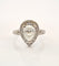 Bague Bague Solitaire or blanc diamant poire 1ct 58 Facettes