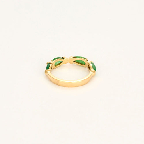 Bague 51 Anneau émeraudes smaragdite opale 58 Facettes LP1295/14